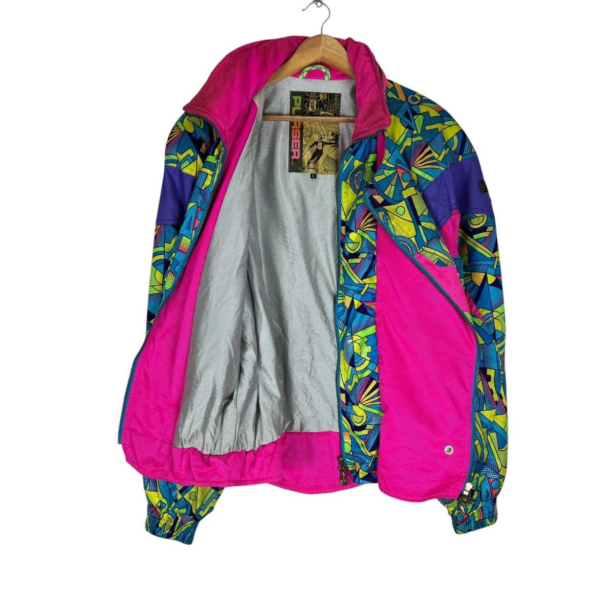 Japanese Brand × Pulse 🌟VINTAGE 90s PULSER LINE HOODIE ZIP SKI WEAR JACKET Size US L / EU 52-54 / 3 - 8 Thumbnail