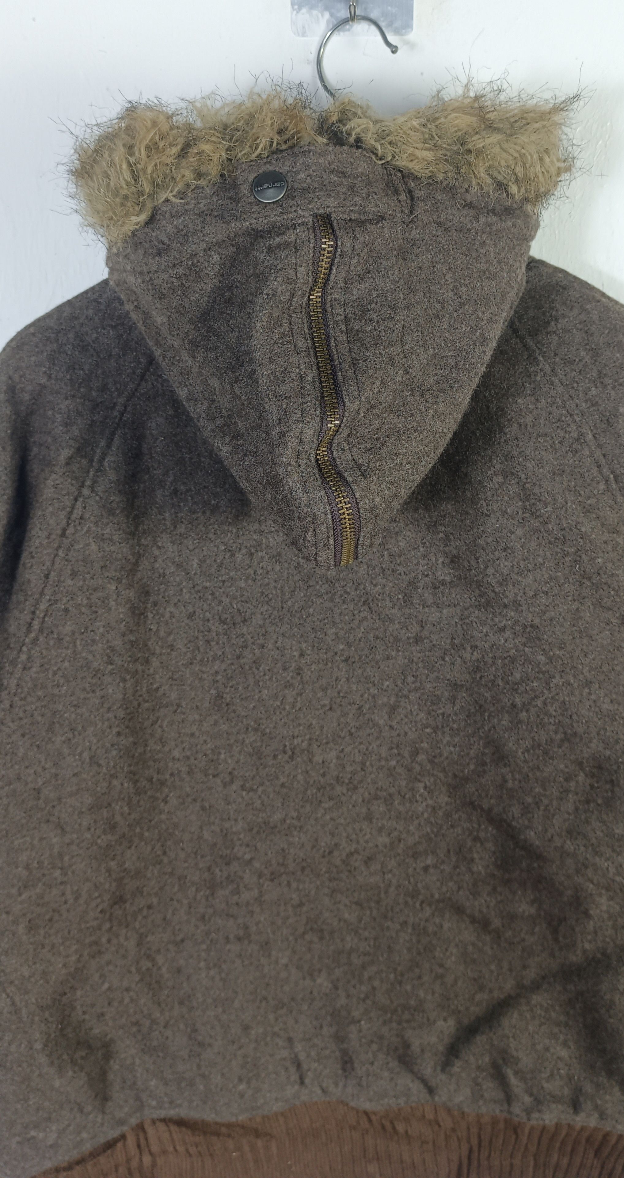 Carhartt Vintage 90s🔥 Carhattt Hoodie Wool Jacket Size US M / EU 48-50 / 2 - 12 Thumbnail