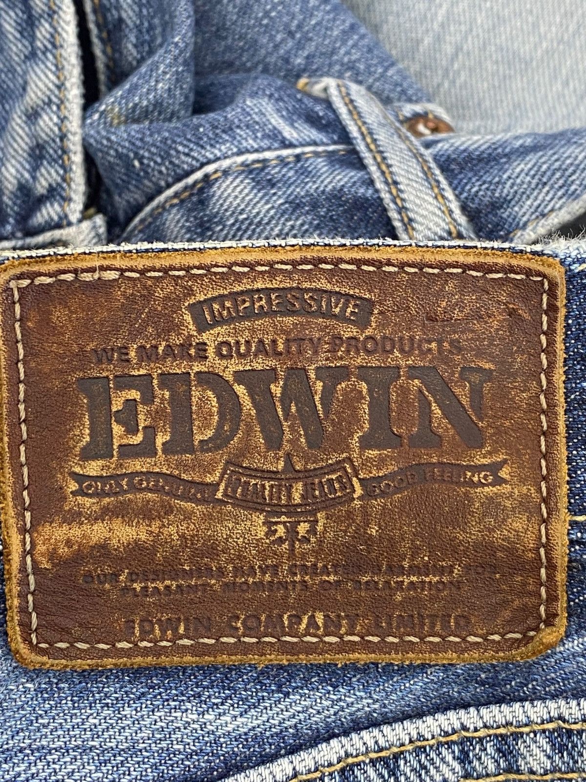 Edwin Edwin Light Wash Straight Leg Style Jeans Size US 31 - 11 Thumbnail