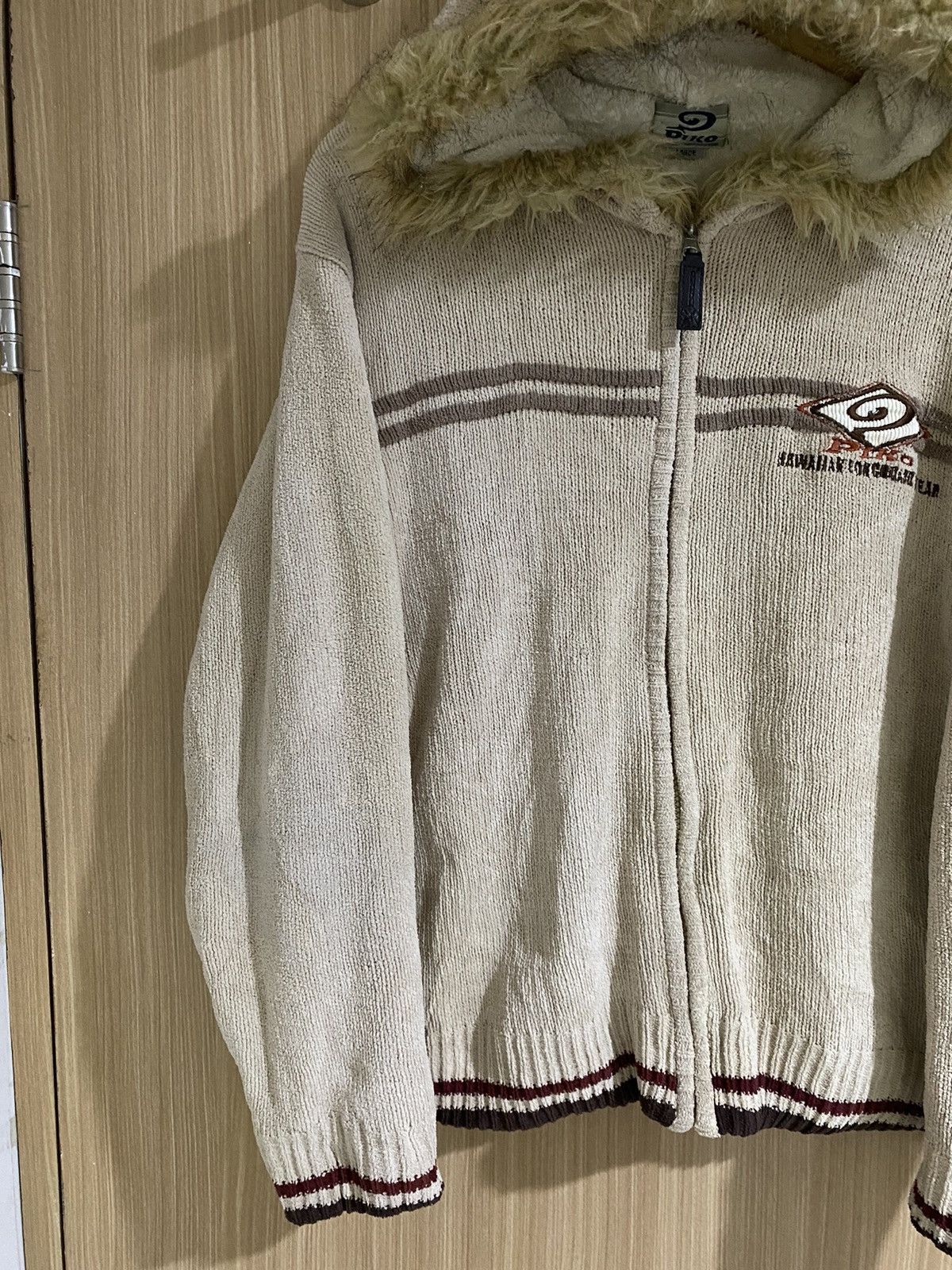 If Six Was Nine × Japanese Brand × Le Grande Bleu (L.G.B.) Piko embroidery poem fur zip hoodie lgb ifsixwasnine Size US L / EU 52-54 / 3 - 5 Thumbnail