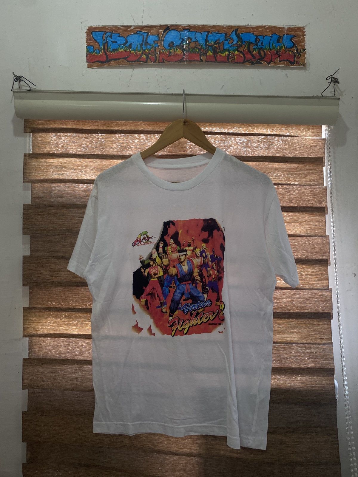 Vintage Vintage 1994 SEGA Virtua Street Fighter 2 Gaming Promo Tee Size US L / EU 52-54 / 3 - 1 Thumbnail