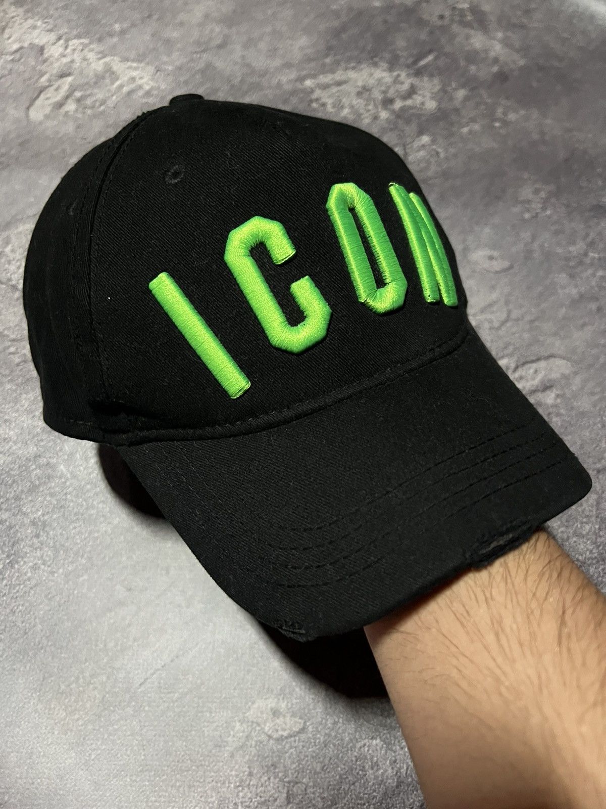 Dsquared2 Icon Distressed Cap Hat Mens Vintage Streetwear