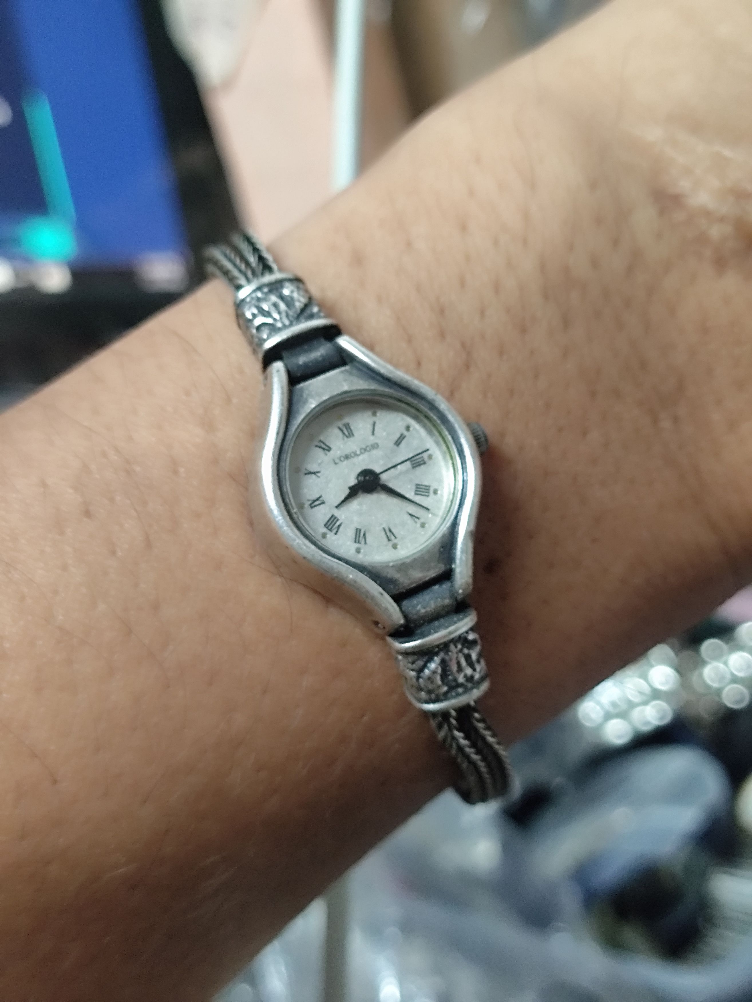 Japanese Brand L'OROLOGIO VINTAGE BRACELET WATCH JAPAN PARTS Size ONE SIZE - 4 Thumbnail