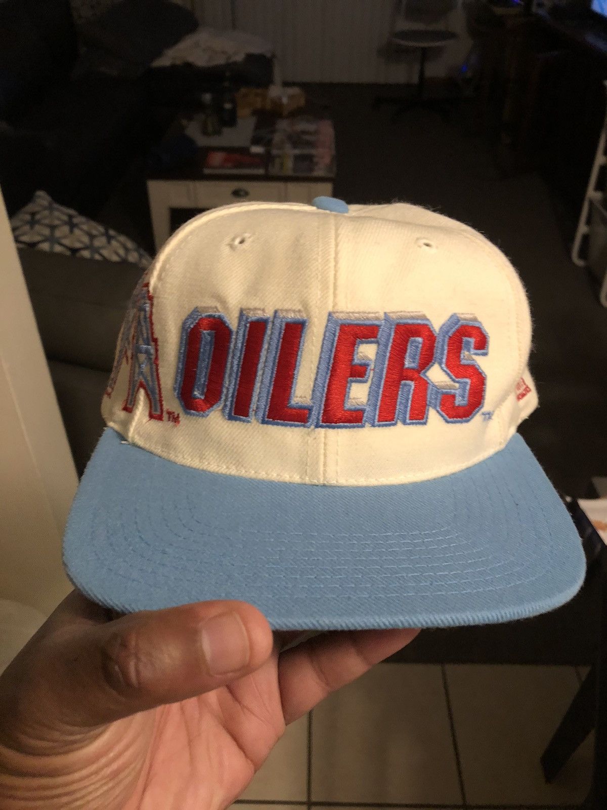 Vintage Houston Oilers Hat 90s Sports Specialties Wool Fitted Cap