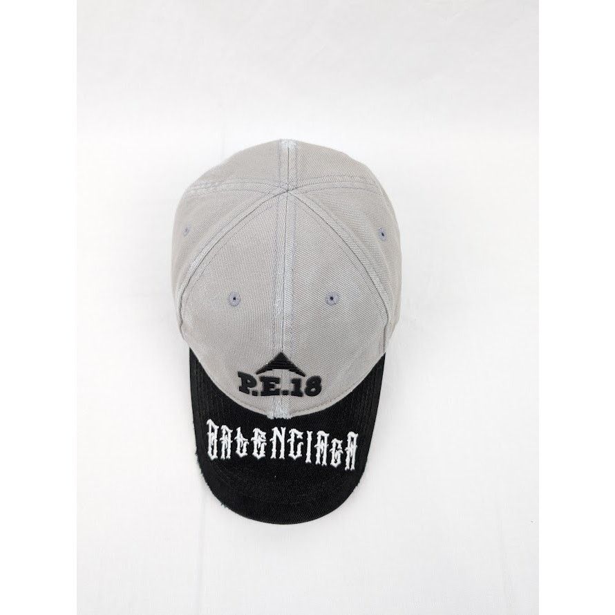 Balenciaga o1rshd1 Size: L / P.E 18 Black Logo Cap / Hat in Beige/Black Size ONE SIZE - 6 Thumbnail