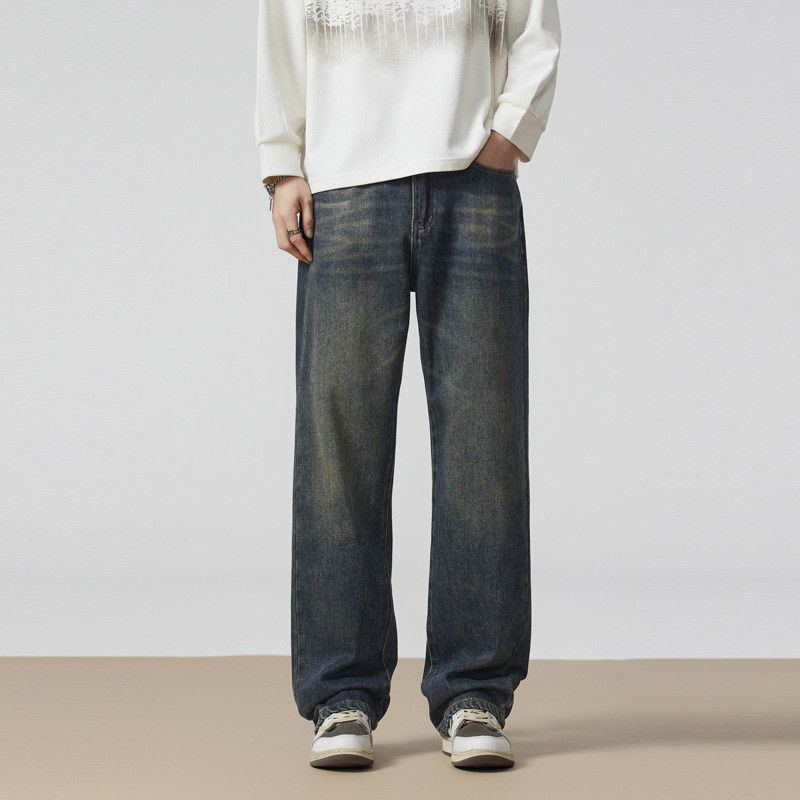 Vintage American retro loose casual straight leg jeans for men Size US 32 / EU 48 - 1 Thumbnail
