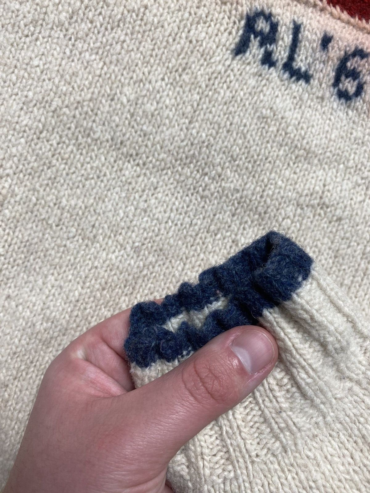 Ralph Lauren Vintage 67 Polo Ralph Lauren Sweater Wool Flag Knit Rare Size US M / EU 48-50 / 2 - 15 Thumbnail