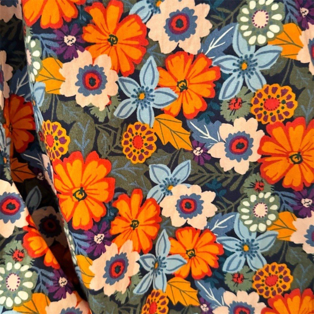 St. Johns Bay St. John's Bay Button-Up Shirt Womens 3XL Floral Blue Orang Size 3XL / US 20-22 - 4 Thumbnail