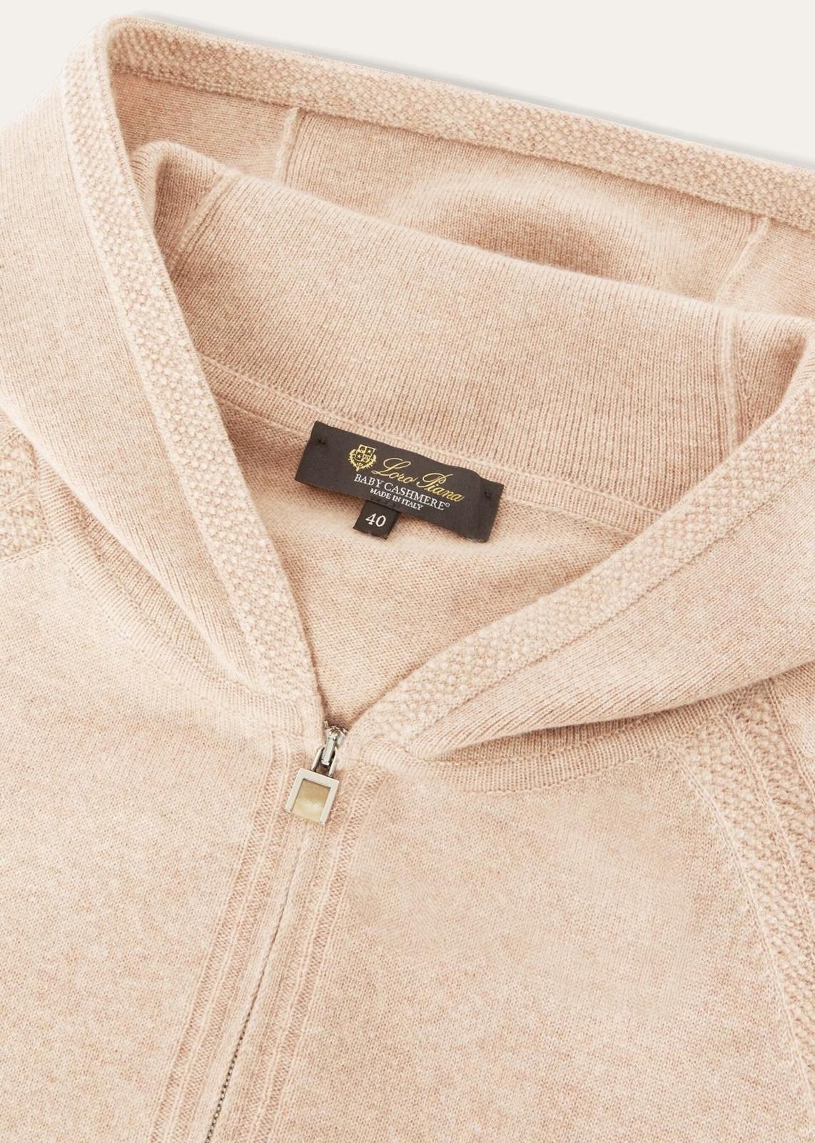Loro Piana o1srvl11e0824 Merano Boucle Hooded Bomber Jacket in Pink Size XS / US 0-2 / IT 36-38 - 7 Thumbnail