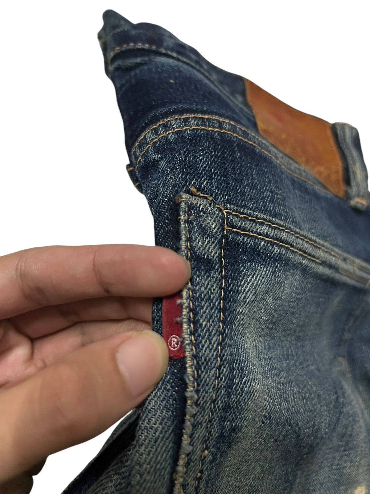 Japanese Brand × Kapital × Vintage Vtg JapaneseBrand Hooper jeans Distreessed Selvedge Denim 🎌☠️ Size US 30 / EU 46 - 13 Thumbnail