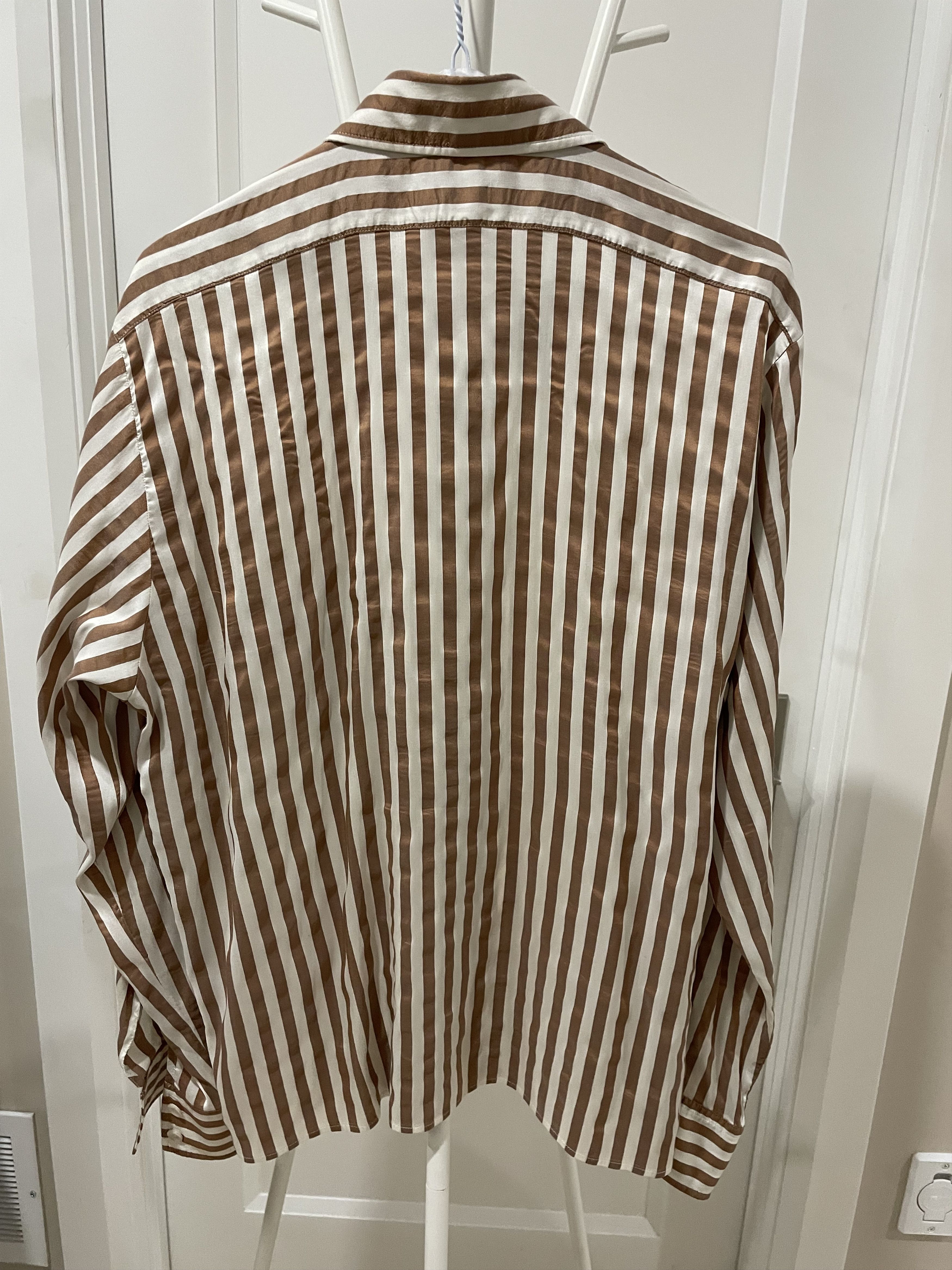 Second/Layer Silk Striped Shirt Size US M / EU 48-50 / 2 - 5 Thumbnail