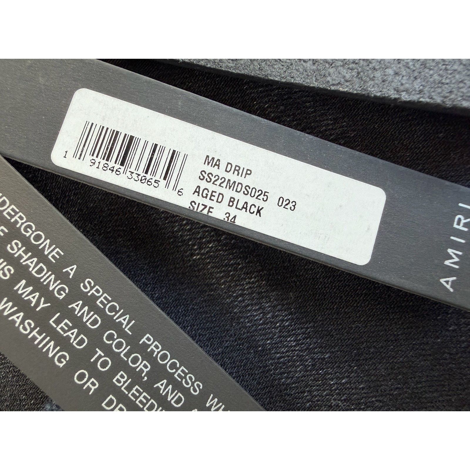 Amiri Size 34 - Amiri Aged Black MA Drip Jeans NEW/RETAIL $1,290 Size US 34 / EU 50 - 7 Thumbnail