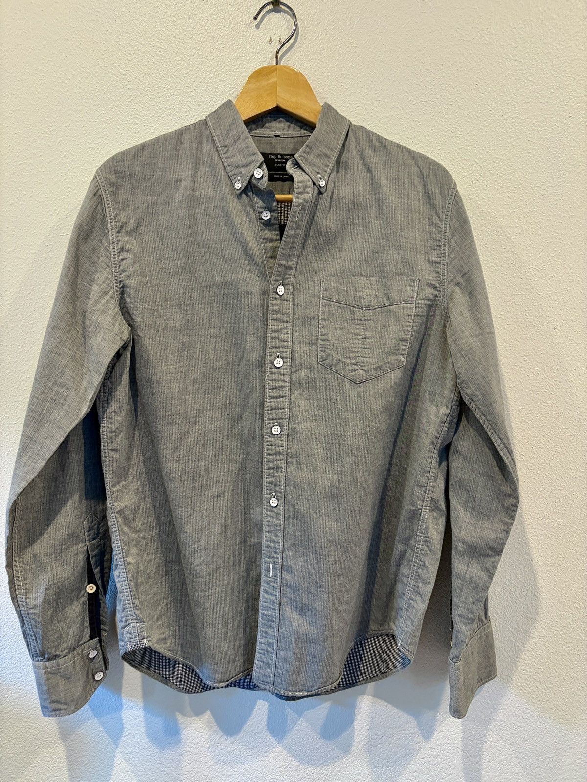 Rag & Bone Rag & Bone Fit 2 Tomlin Button-down Shirt Size US M / EU 48-50 / 2 - 1 Thumbnail