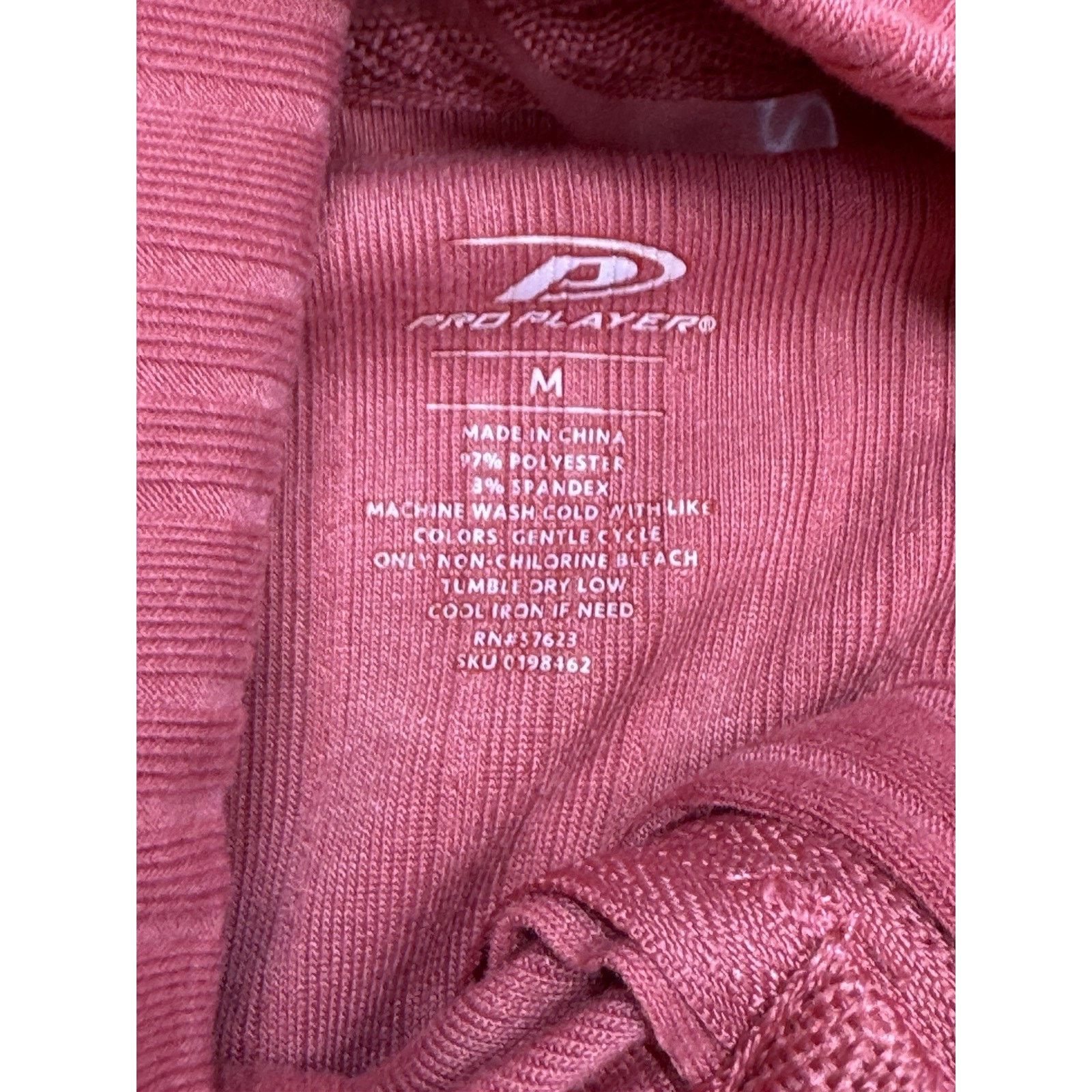 Pro Player Women's Pro Player Sz M 1/4 Zip Ribbed Texture Mock Neck Red Size M / US 6-8 / IT 42-44 - 7 Thumbnail