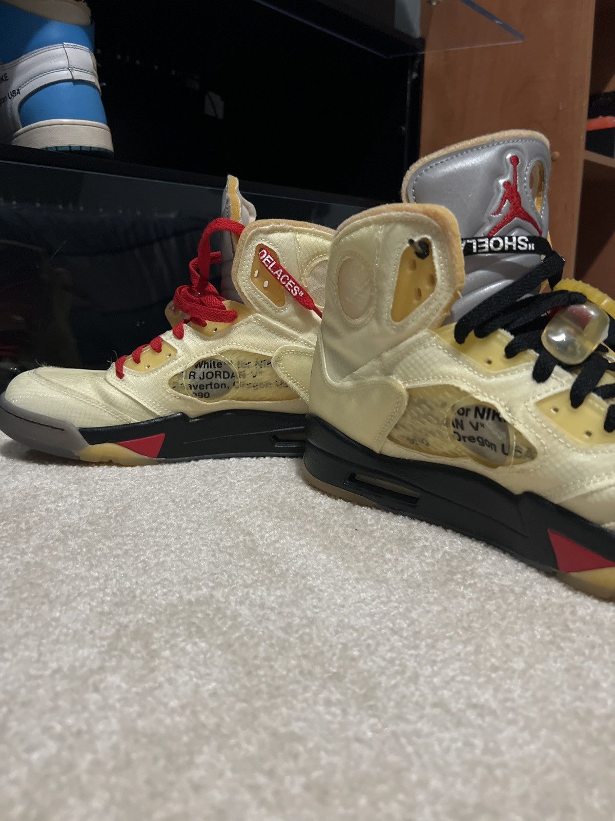 Jordan Brand × Off-White Off white Jordan 5 Size US 11 / EU 44 - 12 Thumbnail