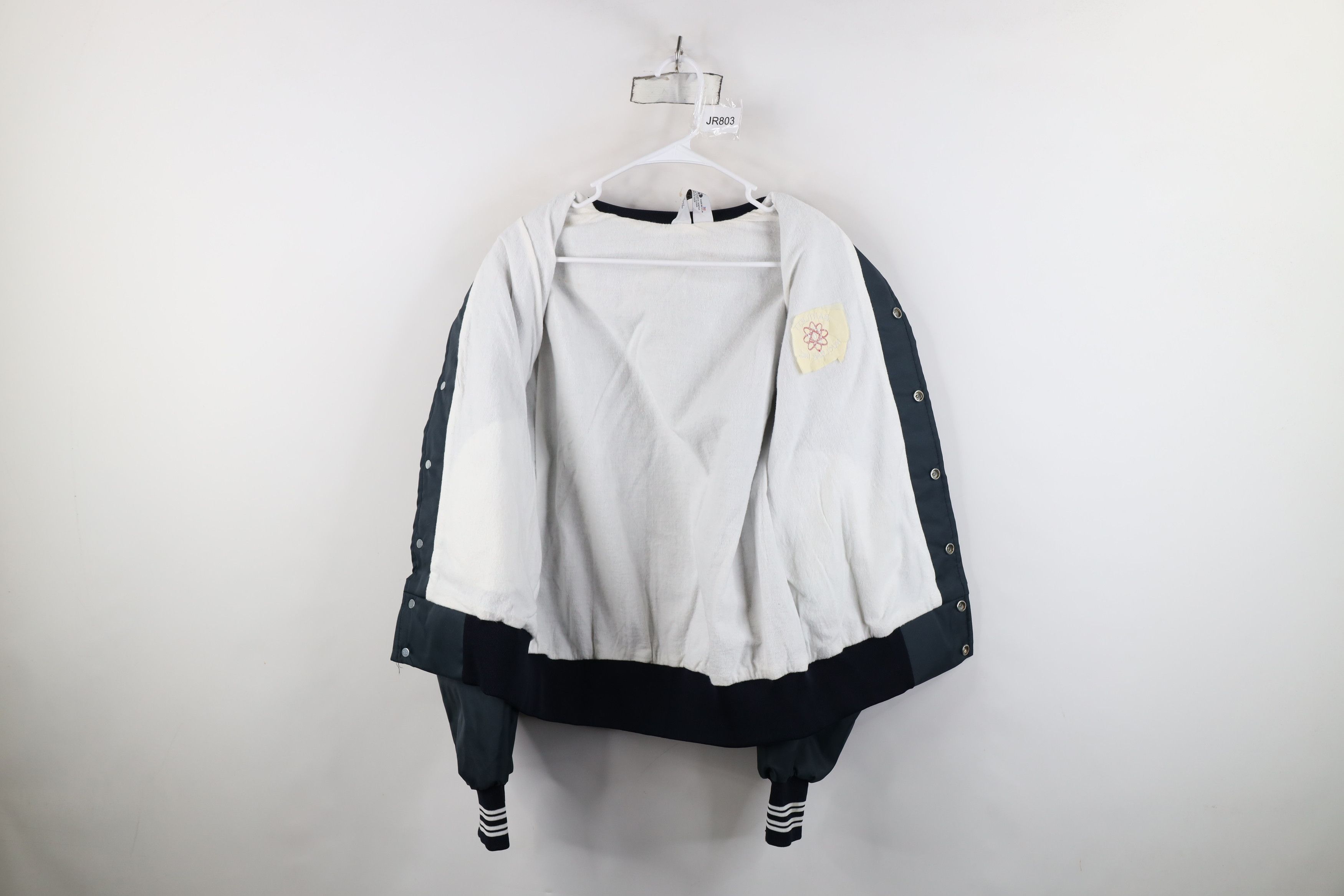 Vintage Vintage 80s Bartlett Nuclear Inc Satin Bomber Jacket USA Size US L / EU 52-54 / 3 - 11 Thumbnail