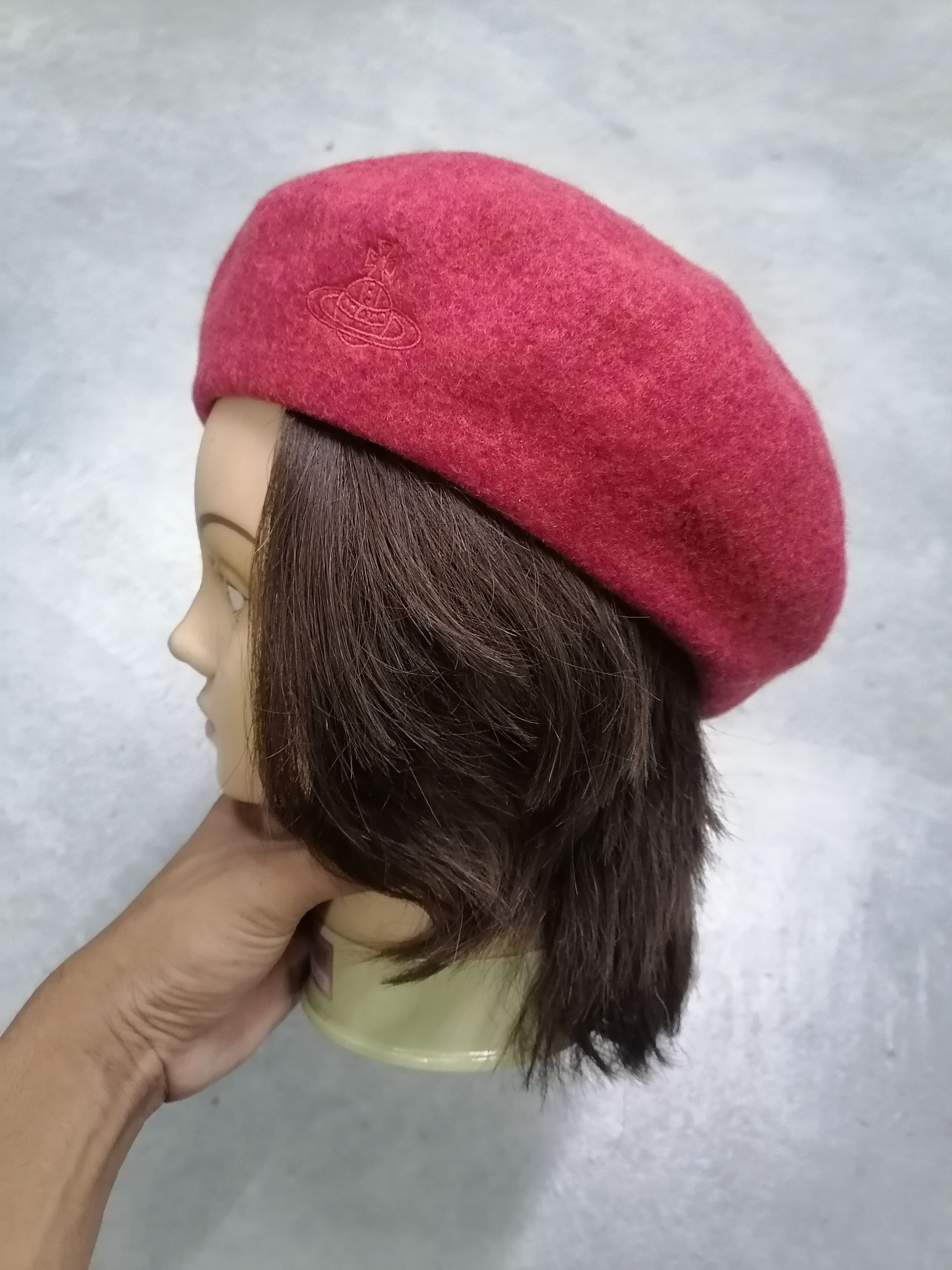 Vivienne Westwood Vivienne Westwood Orb Logo Wool Beret Hats Size ONE SIZE - 4 Thumbnail
