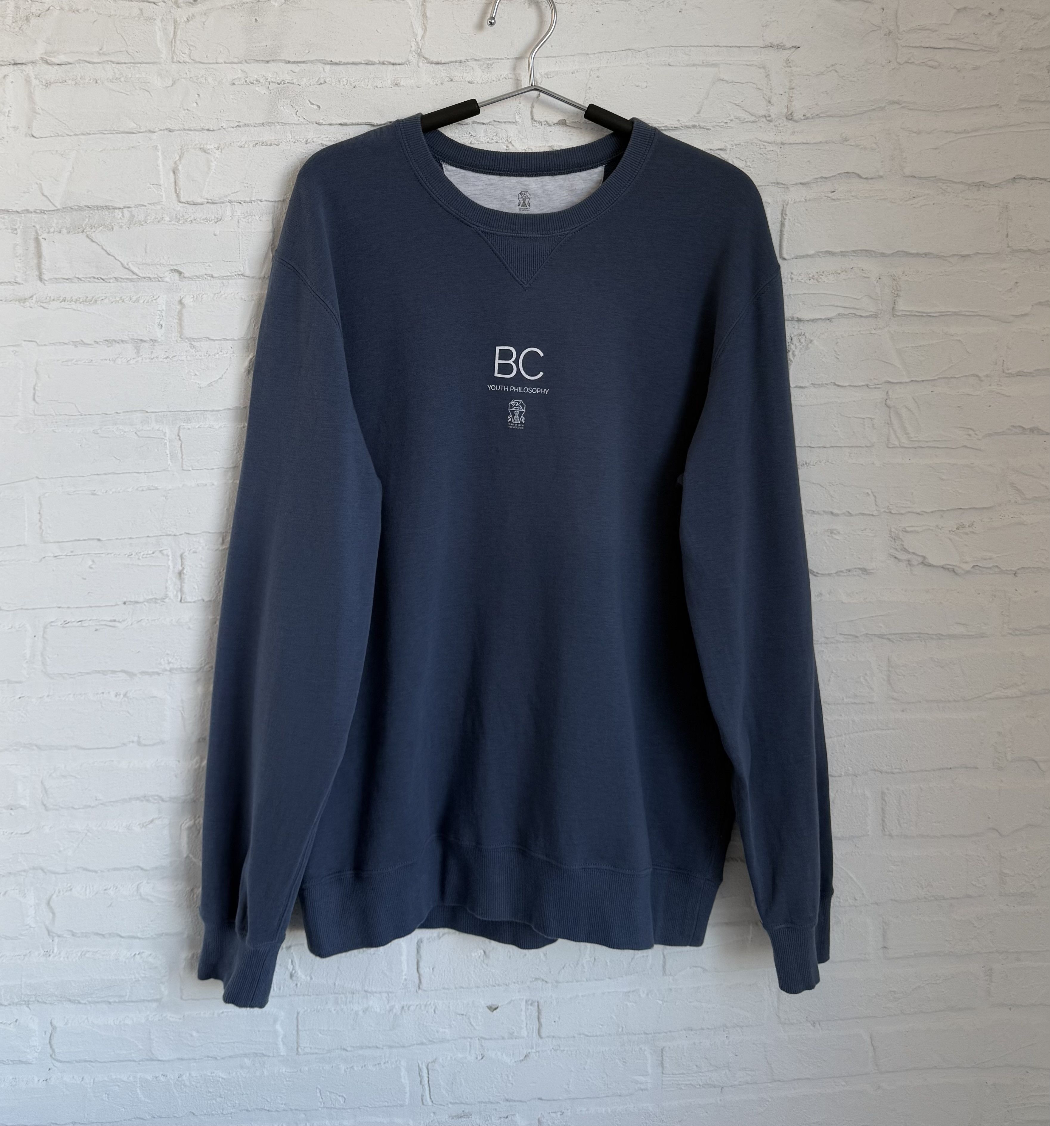 Brunello Cucinelli Brunello Cucinelli embroidered logo sweatshirt Size US L / EU 52-54 / 3 - 1 Thumbnail