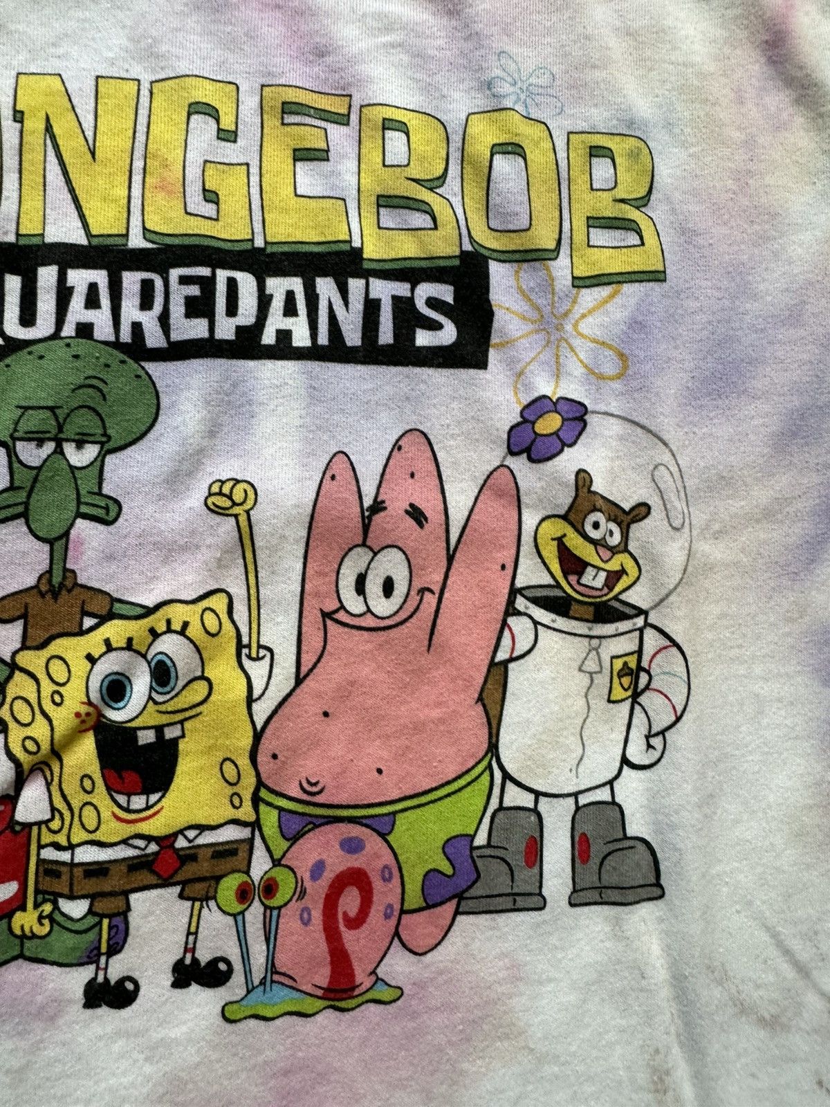 Nickelodeon Ice Dye Trippy Summer SpongeBob and Friends Tie Dye Tee Size US XL / EU 56 / 4 - 10 Thumbnail