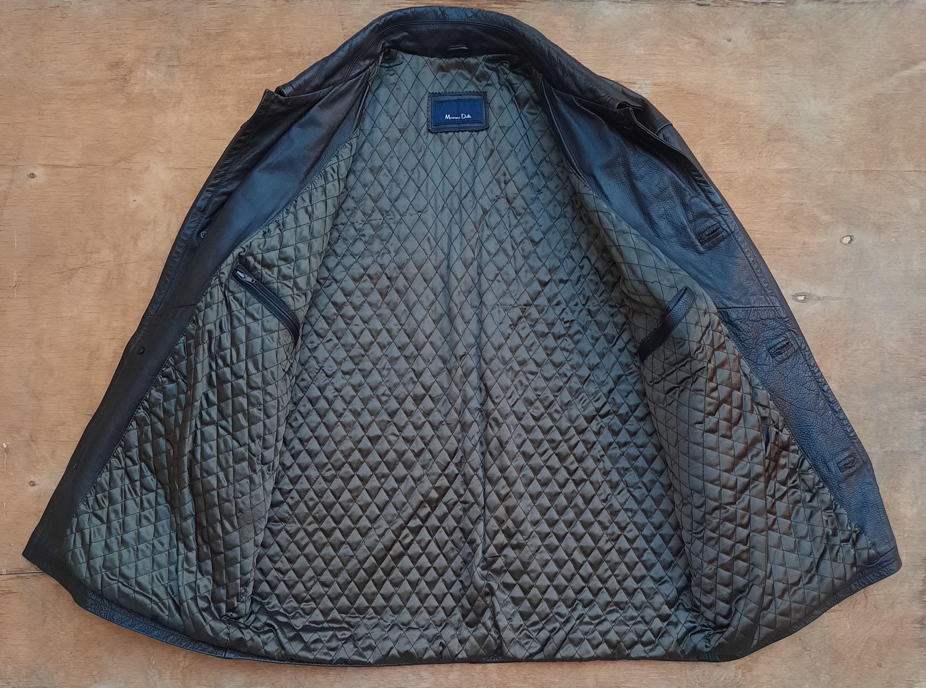 Massimo Dutti Massimo Dutti Utility Leather Jacket – Soft Cow Leather Size US XL / EU 56 / 4 - 5 Thumbnail
