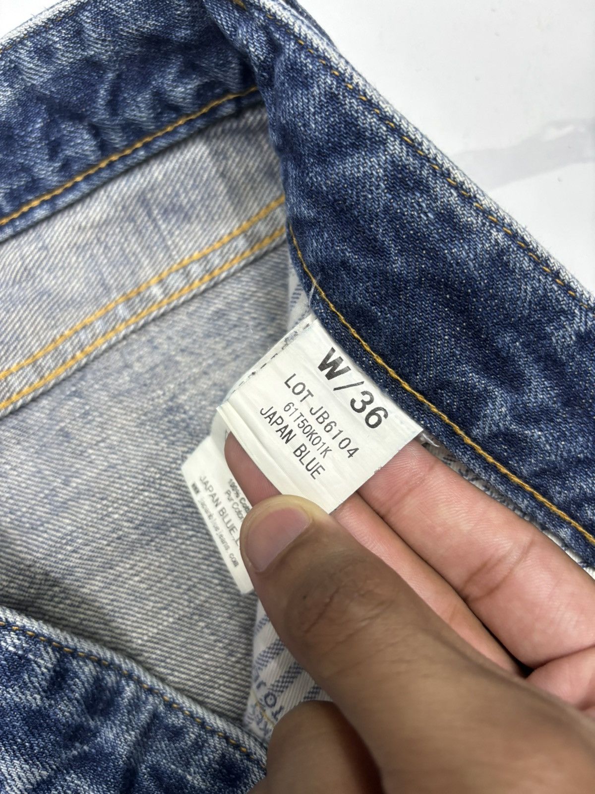 Japan Blue 🔥JAPAN BLUE SELVEDGE DENIM JEANS INDIGO Size US 35 - 13 Thumbnail