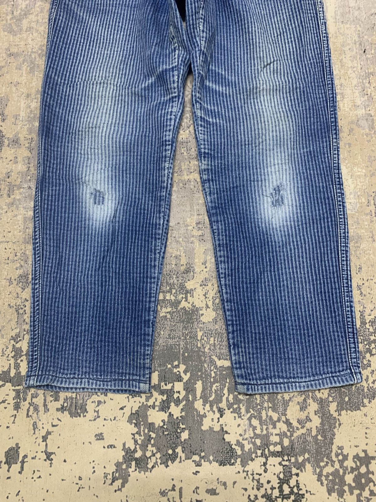 Vintage Wrangler Hickory Stripe Work Pants Vintage Streetwear Size US 27 - 3 Thumbnail