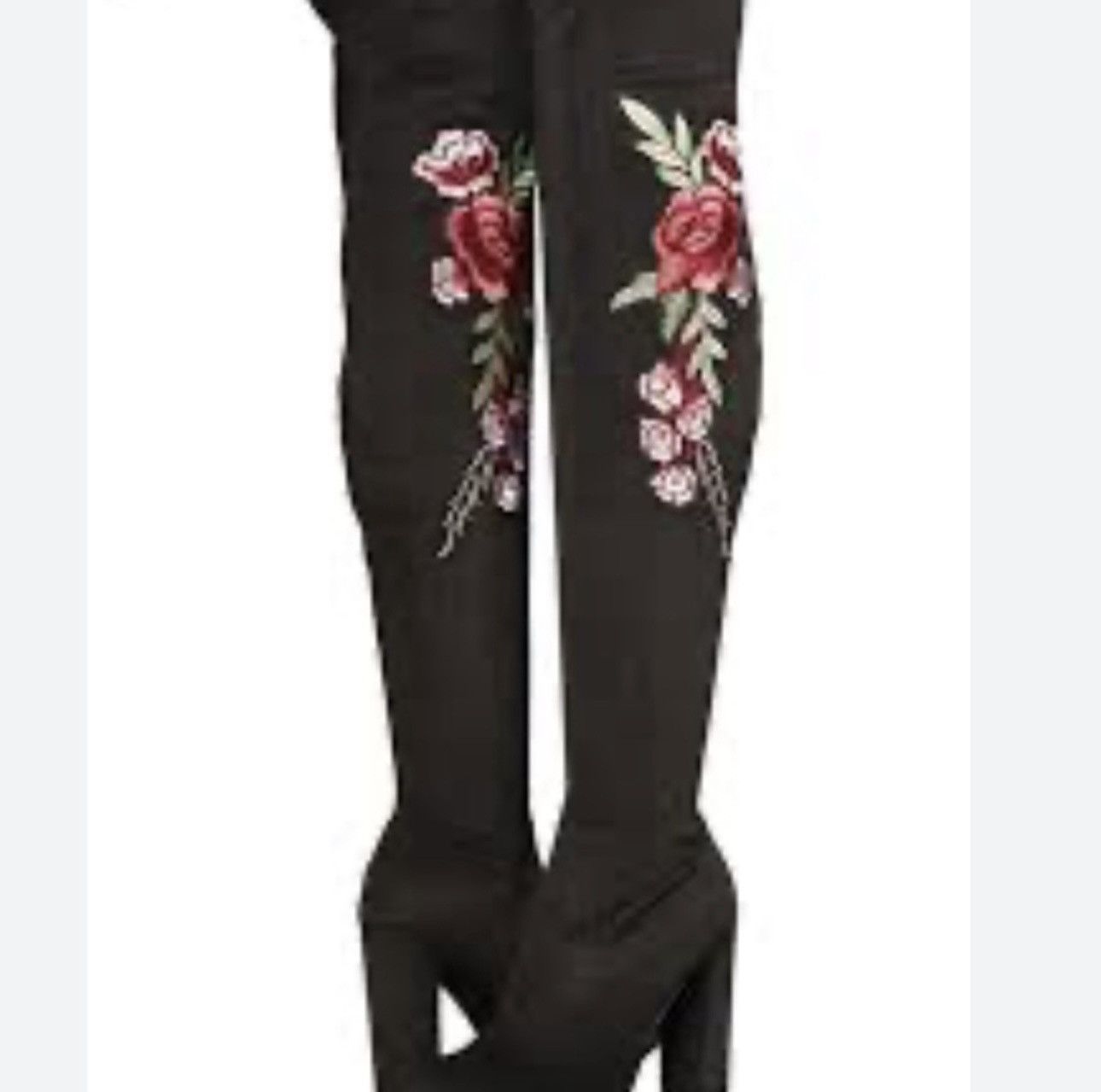Steve Madden Steve Madden Embroidered Over The Knee Boots Size US 6.5 / IT 36.5 - 2 Thumbnail