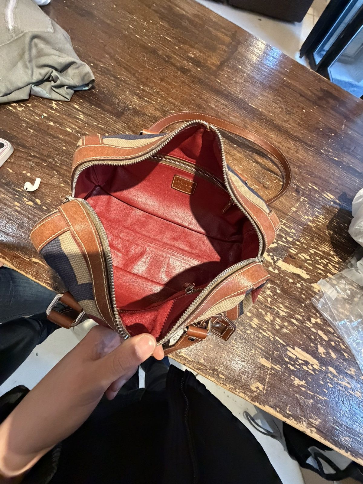 Prada Prada Geometric Canvas & Leather Doctor Bag ✨ Size ONE SIZE - 11 Thumbnail