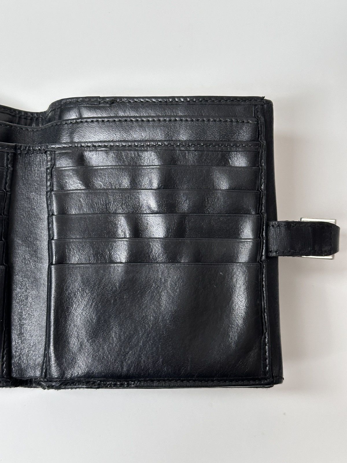 Gucci GUCCI Jackie Nylon Black Lather Compact Wallet Size ONE SIZE - 12 Thumbnail