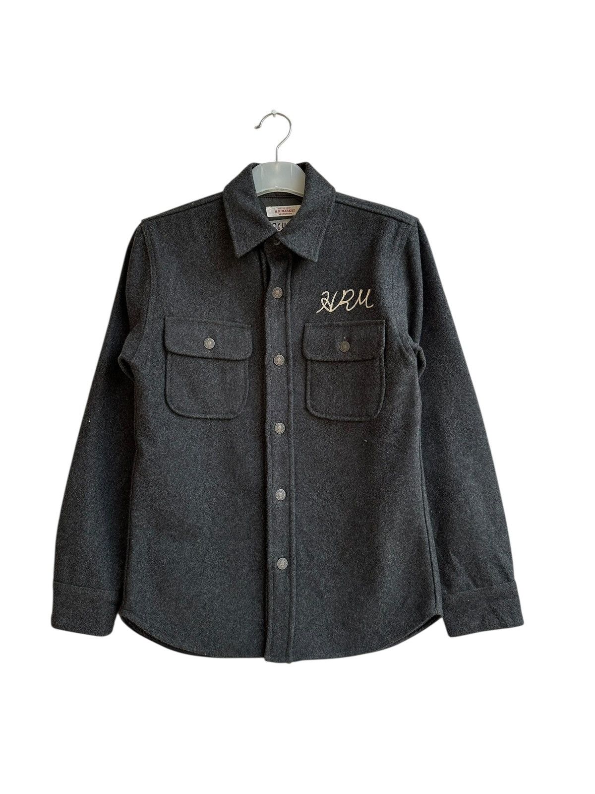 HOLLYWOOD RANCH MARKET HR Market Archive Wool Work Shirt Embroidered Size US M / EU 48-50 / 2 - 1 Thumbnail