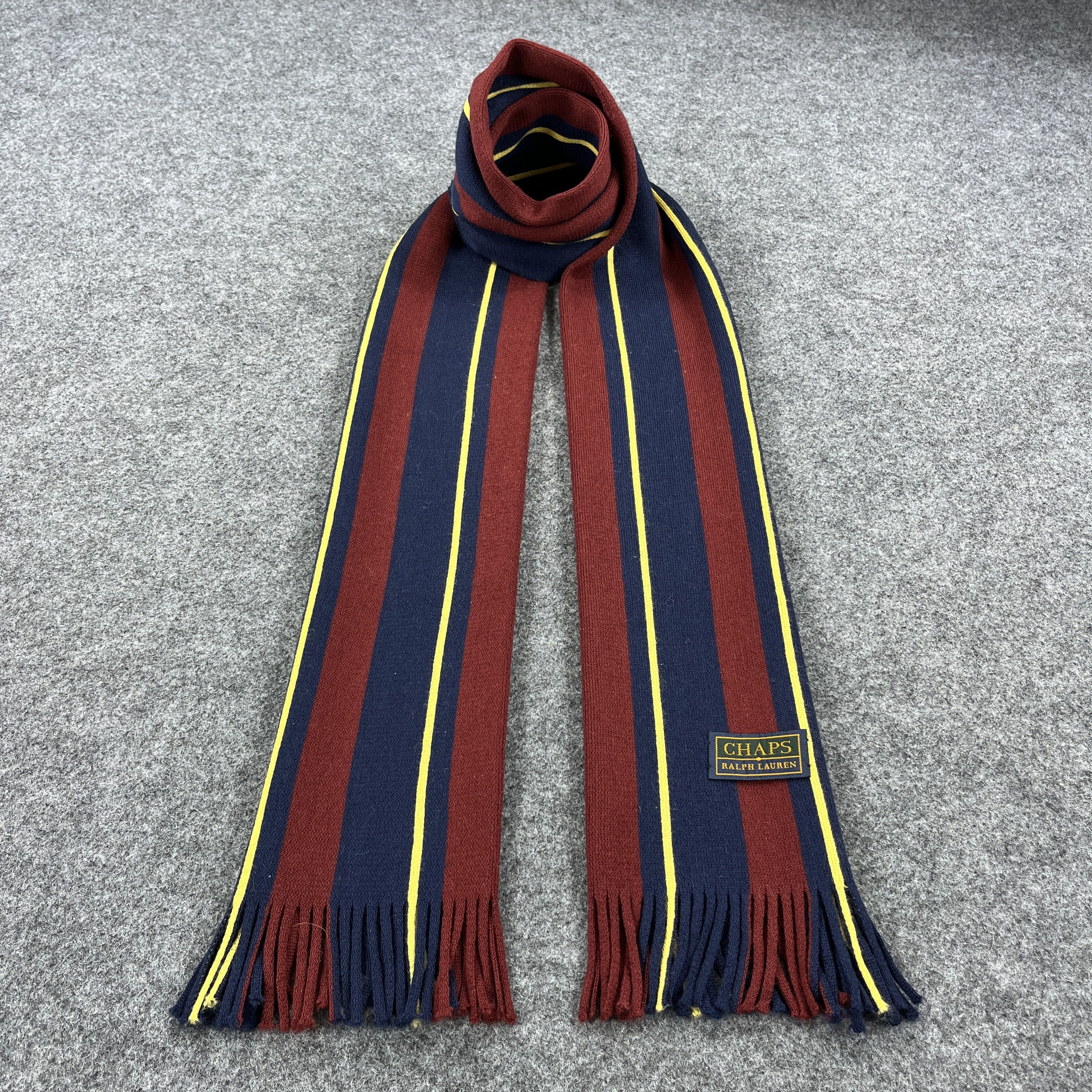 Chaps Ralph Lauren × Vintage Chaps Ralph Lauren Scarf / Muffler / Neckwear T1555 Size ONE SIZE - 1 Thumbnail