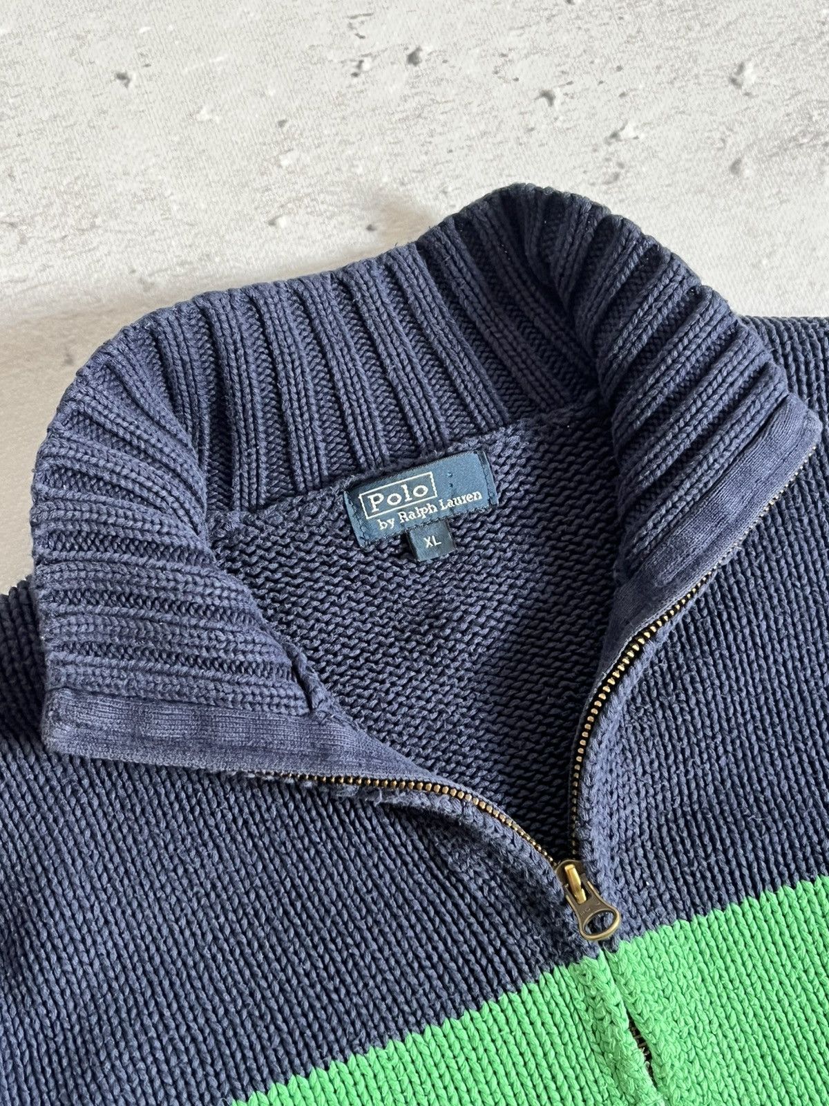 Polo Ralph Lauren Polo Ralph Lauren Knitwear Cardigan Zip Up Sweatshirt Size US XL / EU 56 / 4 - 7 Thumbnail