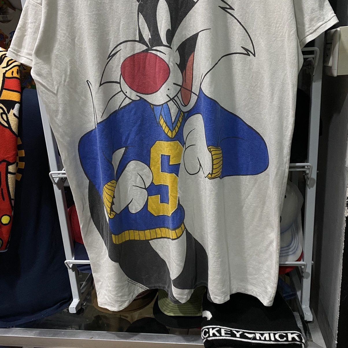 Vintage VINTAGE WB Looney Tunes SYLVESTER Big Face Collection Tee Size US XXL / EU 58 / 5 - 4 Thumbnail