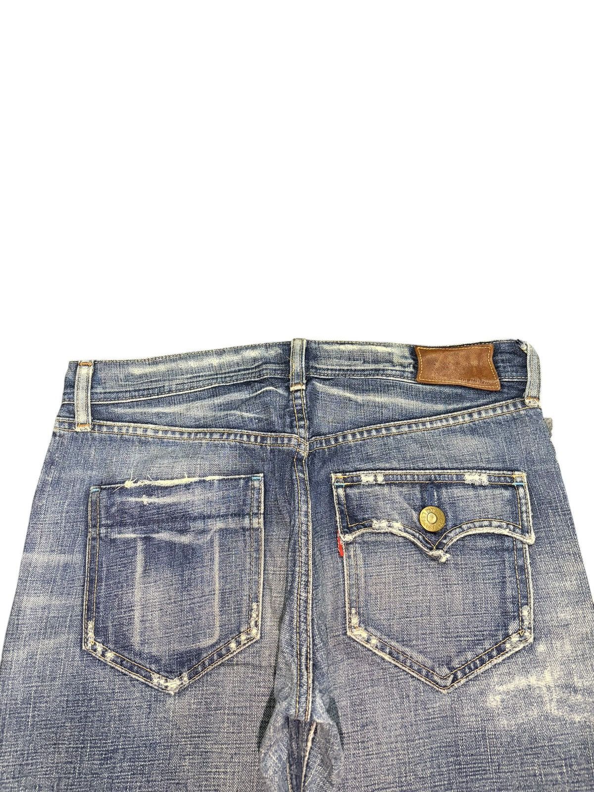 Levi's Vintage 90s Levis 705 Selvedge Distress Loose Jeans Size US 30 / EU 46 - 4 Thumbnail