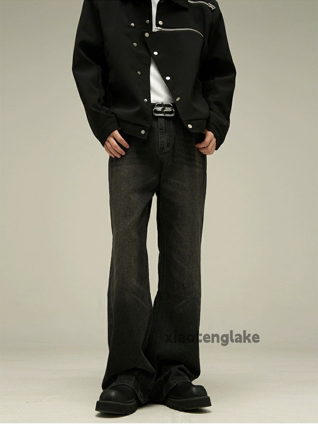 Jean × Vintage washed faded y2k skate hiphop yuppie flared jeans Size US 32 / EU 48 - 7 Thumbnail