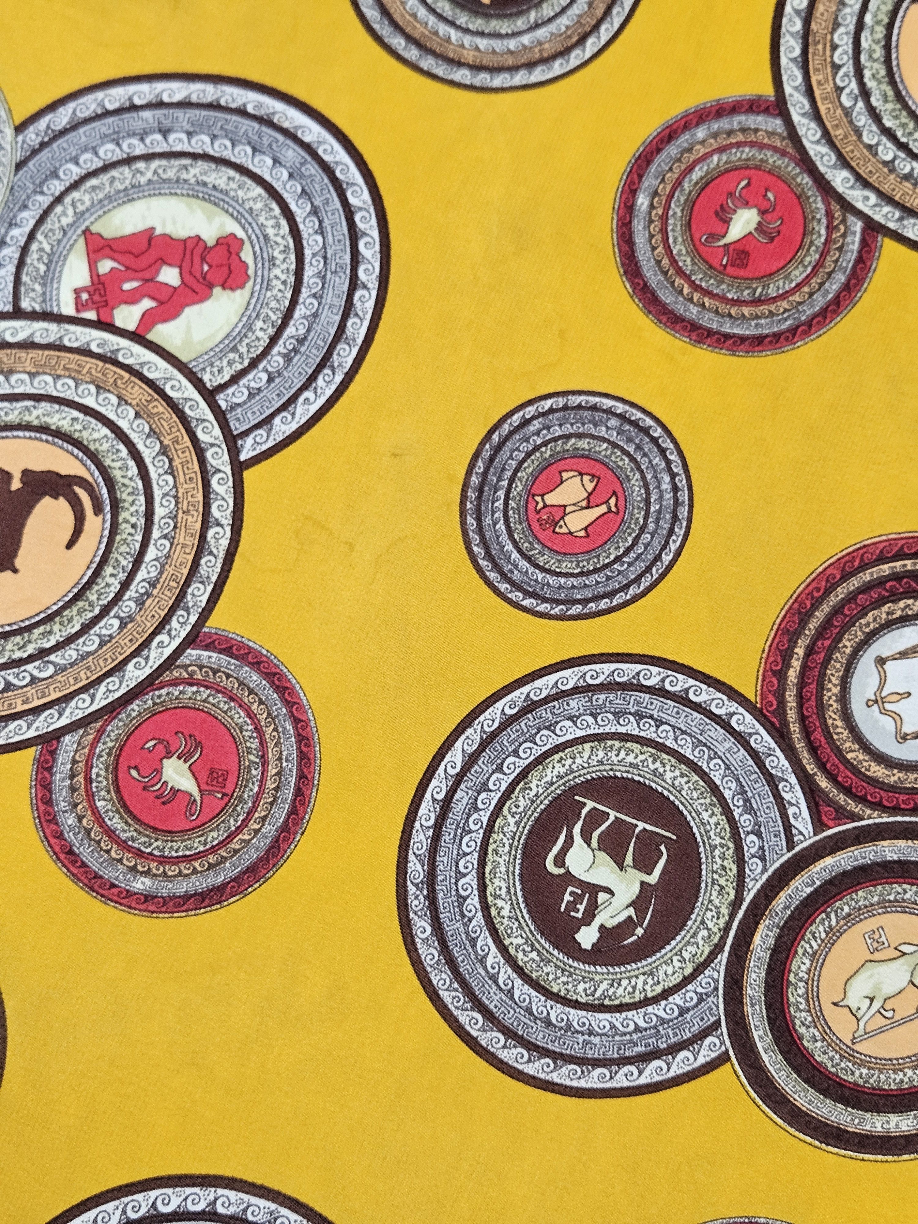 Fendi Fendi Silk Scarf Size ONE SIZE - 4 Thumbnail