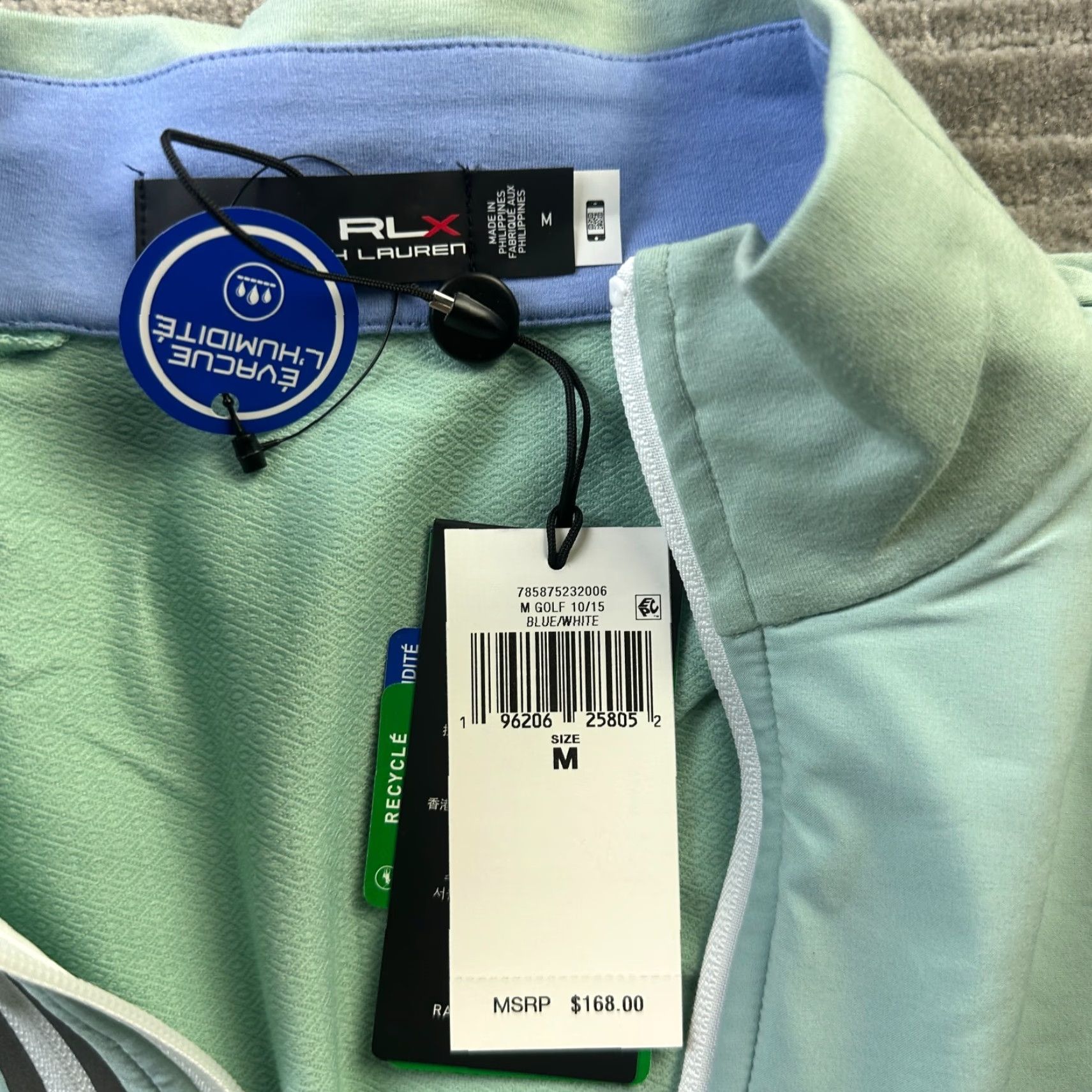 Ralph Lauren Ralph Lauren RLX Vest Mens Medium Blue Golf Full Zip Wicking Stretch Size US M / EU 48-50 / 2 - 4 Thumbnail