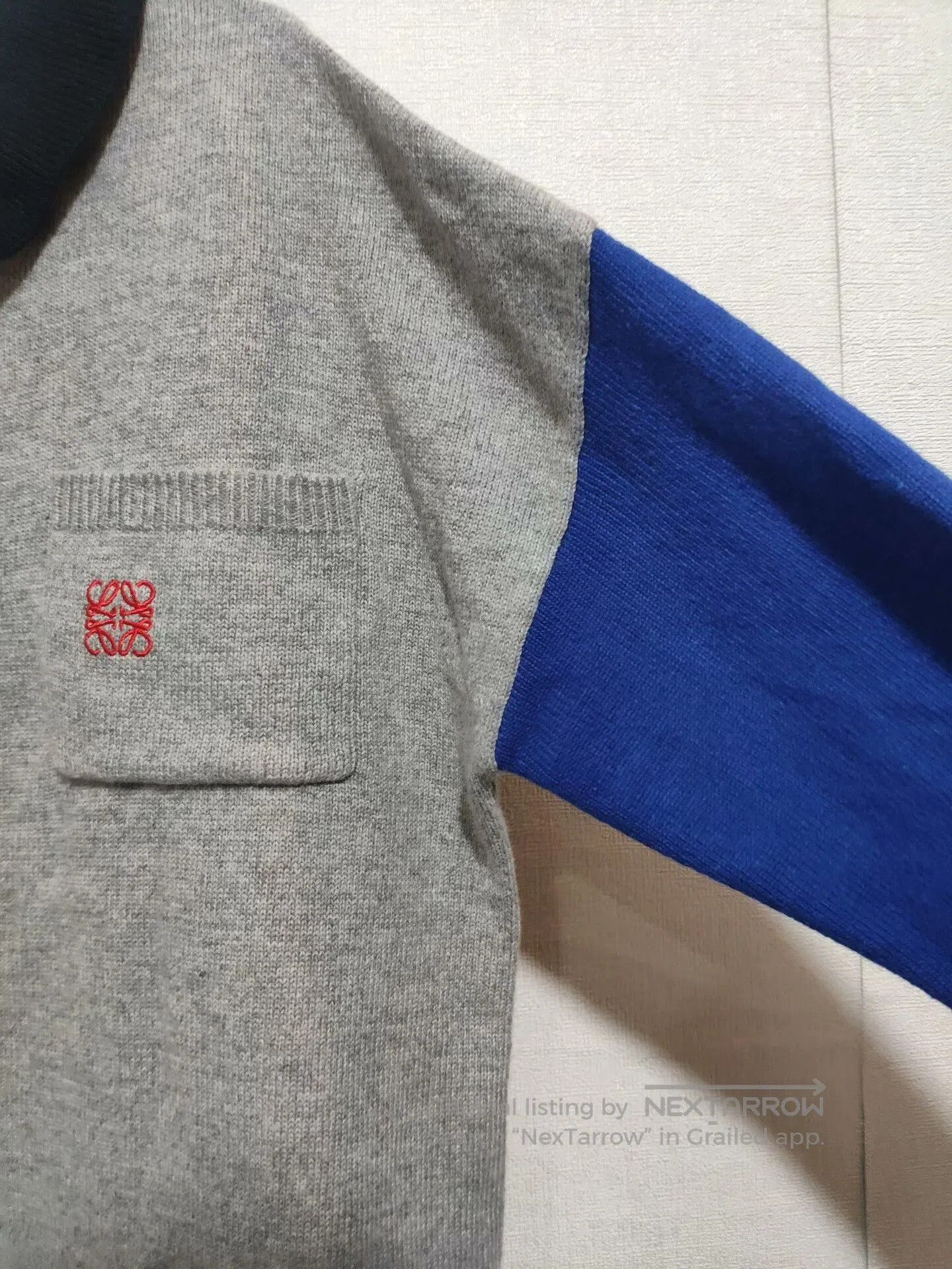Loewe LOEWE Gray Colorblock Knit Sweater. Size US S / EU 44-46 / 1 - 2 Thumbnail