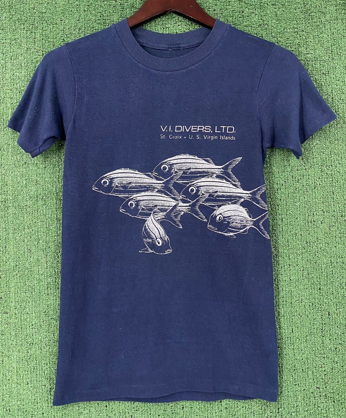 Vintage 80’s V.I. Divers U.S. Virgin Islands Fish T-shirt XXS Size XXS / US 00 / IT 34 - 1 Thumbnail