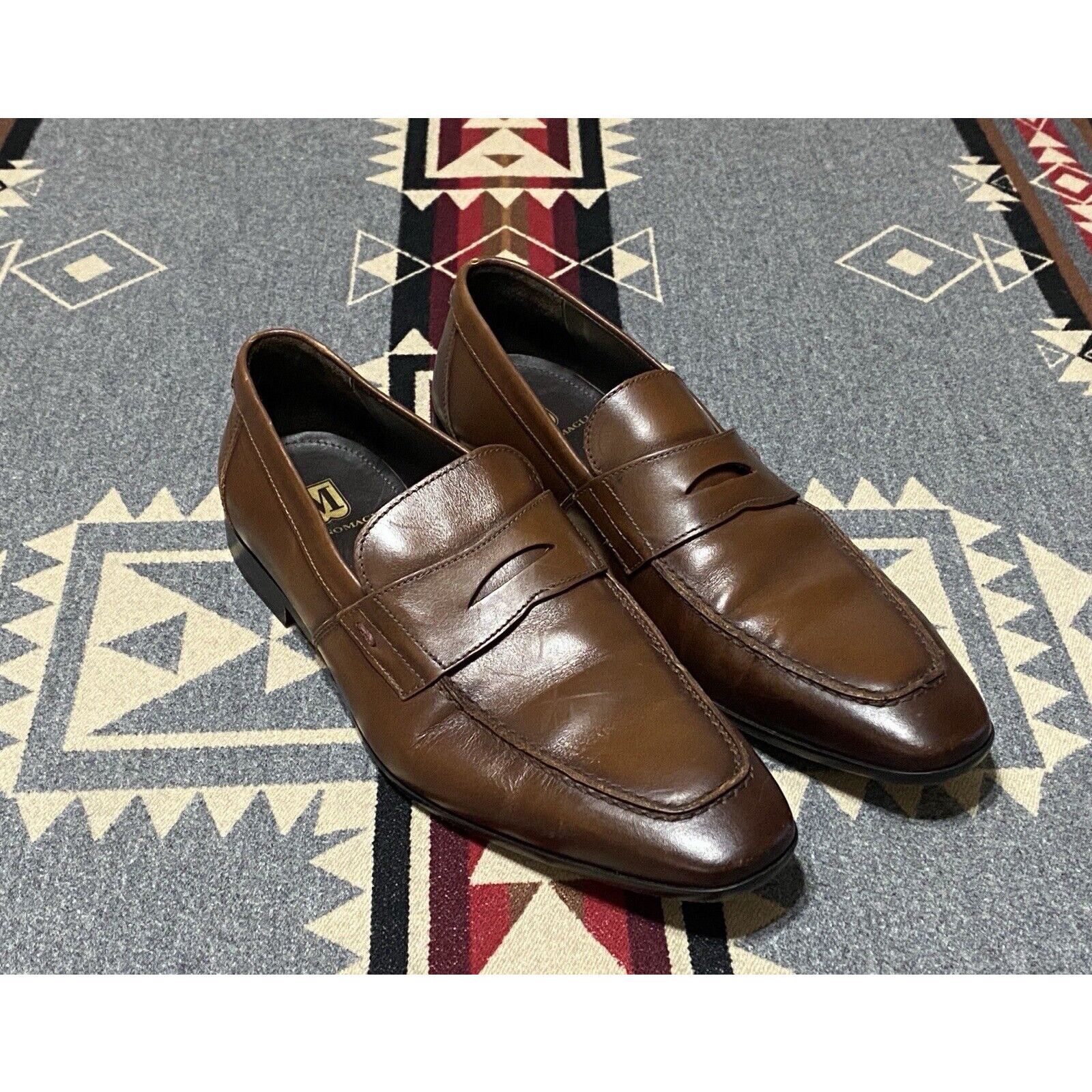 Bruno Magli Bruno Magli Leather Penny Loafers Men s Size 11M Brown