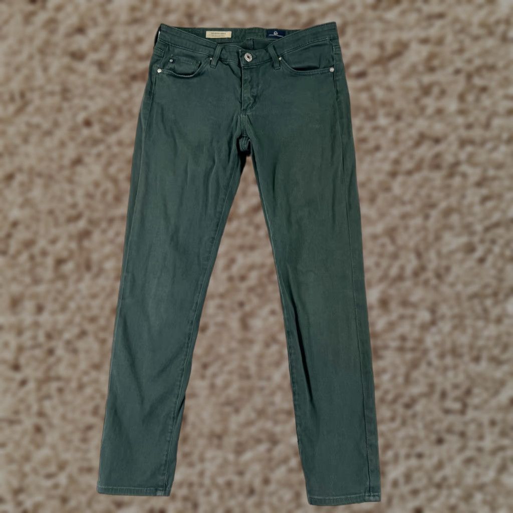 Anthropologie Anthropologie Paige Jeans Womens 27 Green Denim Skinny Cotton 26x31 Slim Retro Vintage? Size 27" / US 4 / IT 40 - 1 Thumbnail