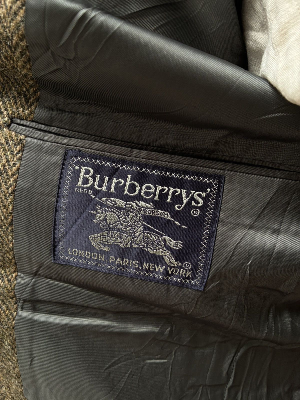 Burberry Burberry’s vintage 80s made in usa pure wool tweed jacket Size 46R - 1 Thumbnail