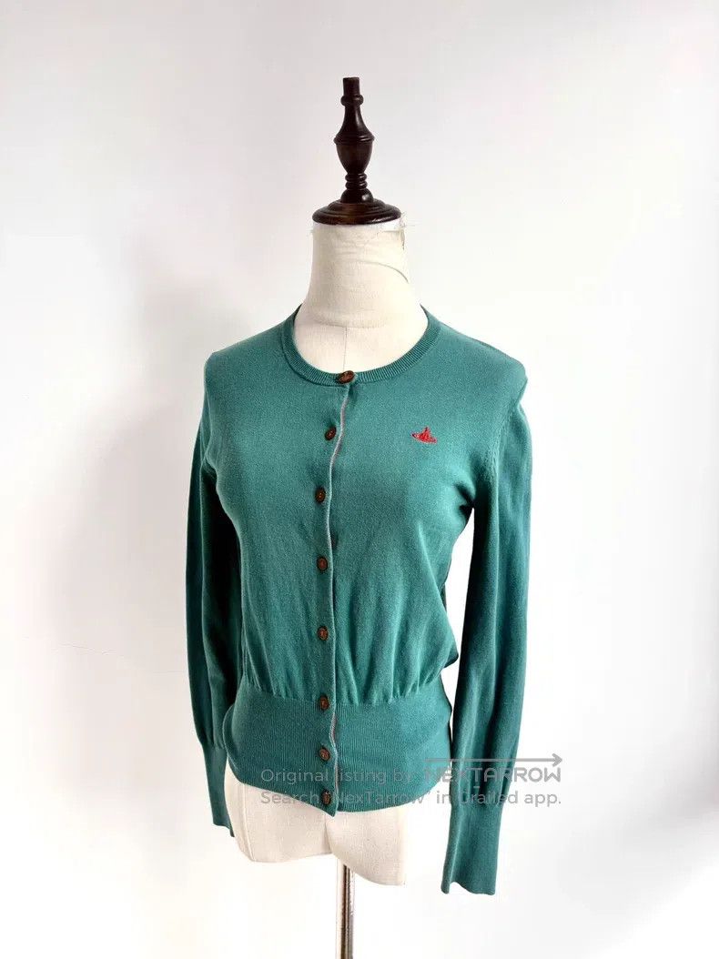 Vivienne Westwood Vivienne Westwood Blue Green Saturn Knitted Sweater Size M / US 6-8 / IT 42-44 - 1 Thumbnail