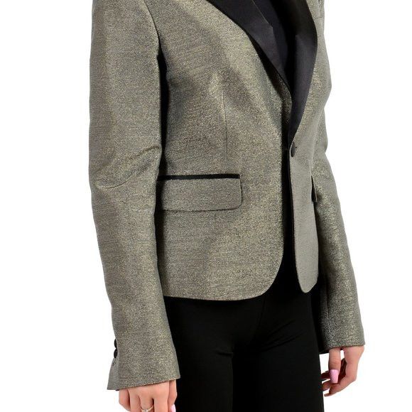 Dsquared2 Dsquared2 Women's Sparkle One Button Blazer Size EU 42 Size M / US 6-8 / IT 42-44 - 4 Thumbnail