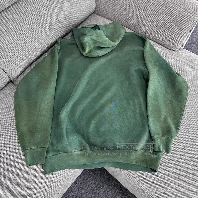 Balenciaga Balenciaga Whale Print Aged Hooded Long Sleeve Sweatshirt Size US M / EU 48-50 / 2 - 2 Thumbnail