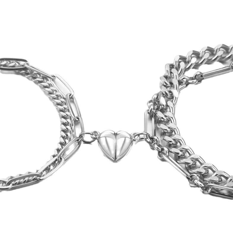Jewelry Heart Punk Bracelet Y2K Punk Chain Gotch Bracelets Chains Size ONE SIZE - 5 Thumbnail