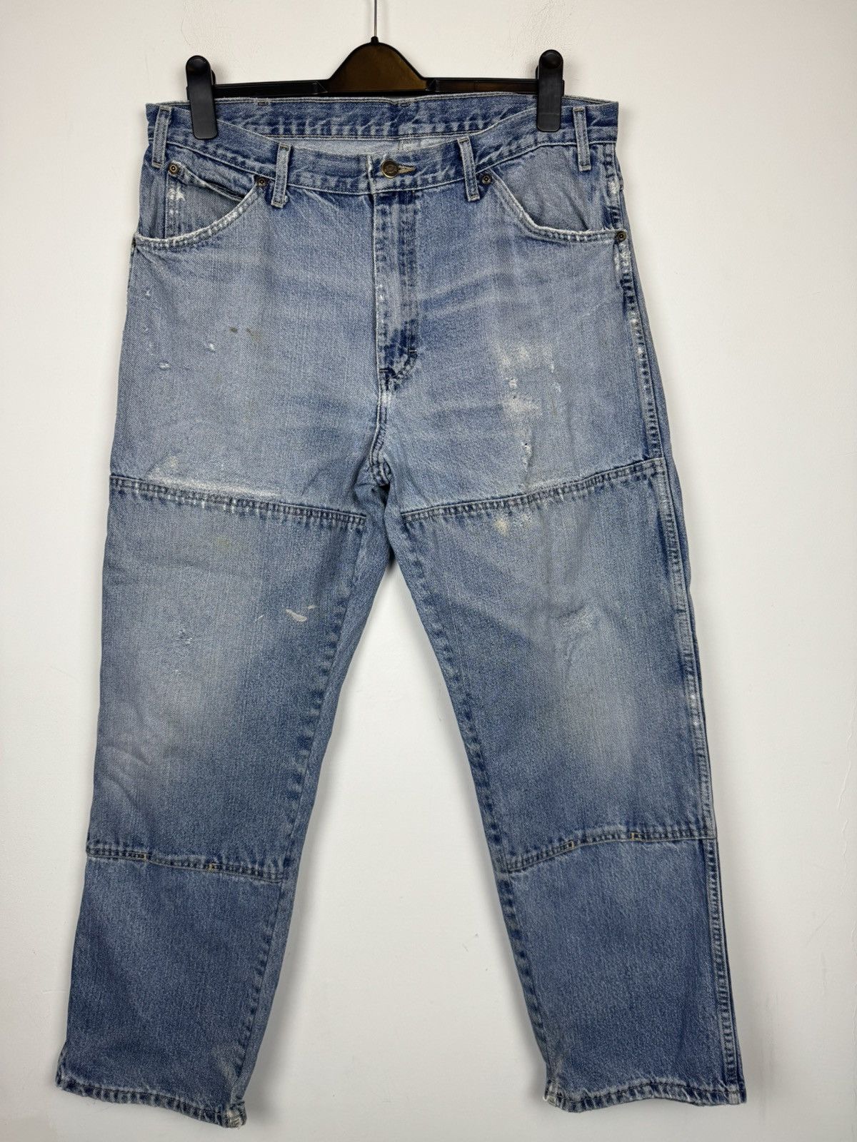 Dickies Vintage Dickies Double Knee Distresed Trashed Denim Jeans Size US 36 / EU 52 - 2 Thumbnail