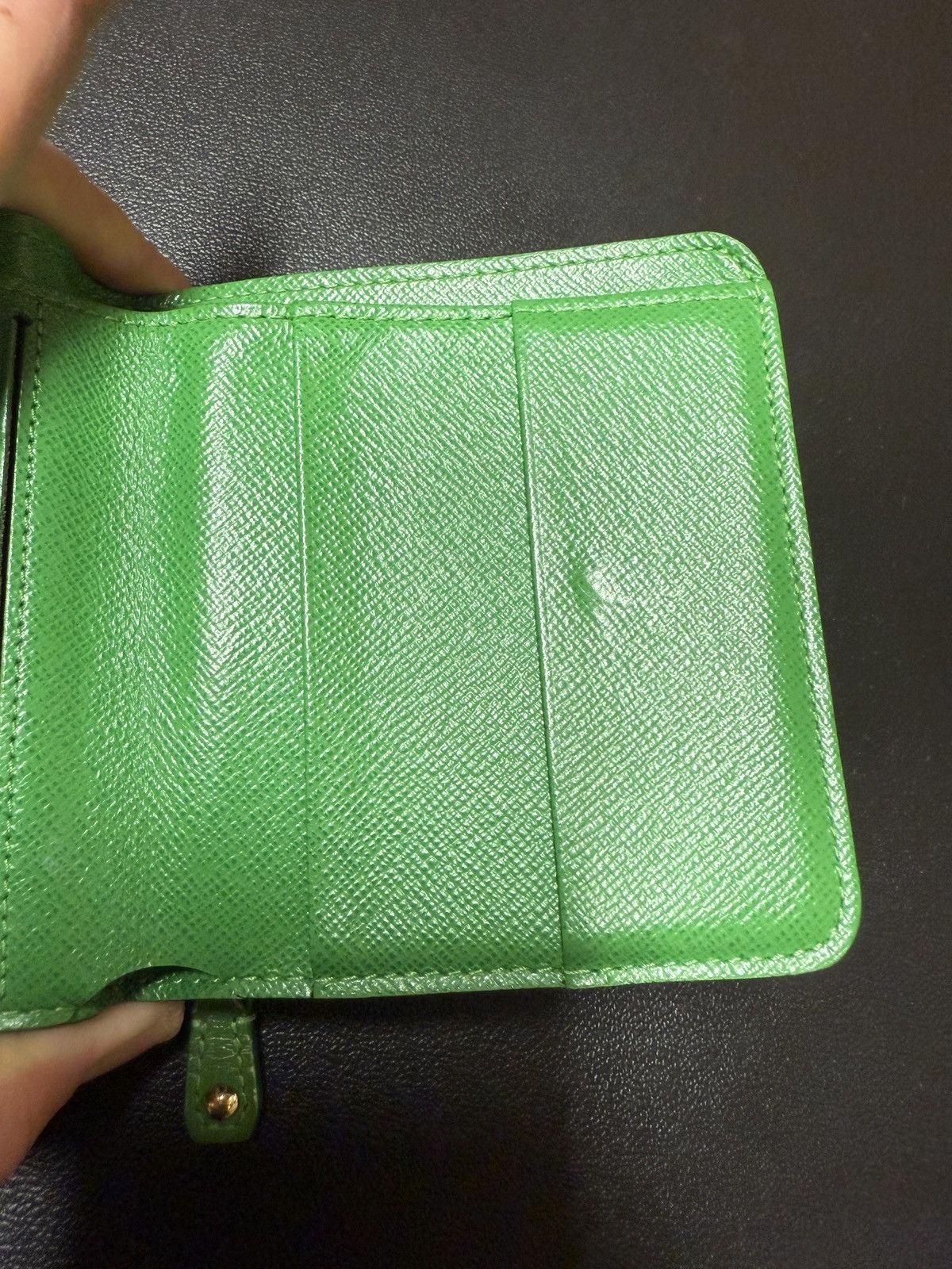 Louis Vuitton Louis Vuitton Monogram Perforated Green Zip Compact Wallet Size ONE SIZE - 10 Thumbnail