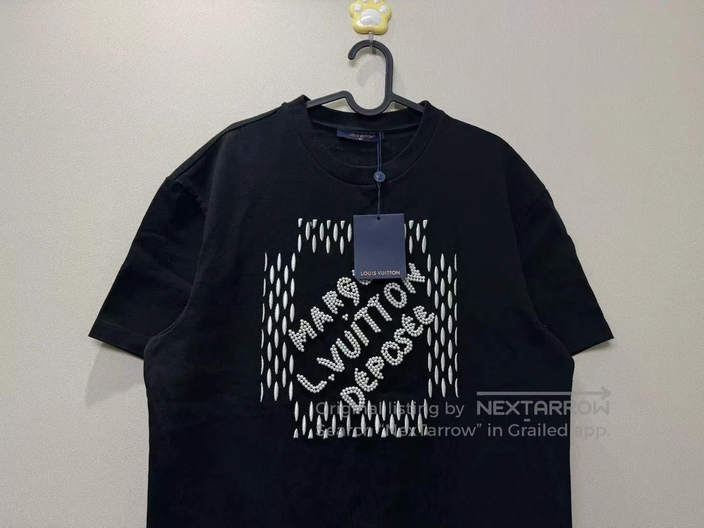 Louis Vuitton Louis Vuitton Black Pearl Letter Logo Short Sleeve| Size US L / EU 52-54 / 3 - 2 Thumbnail