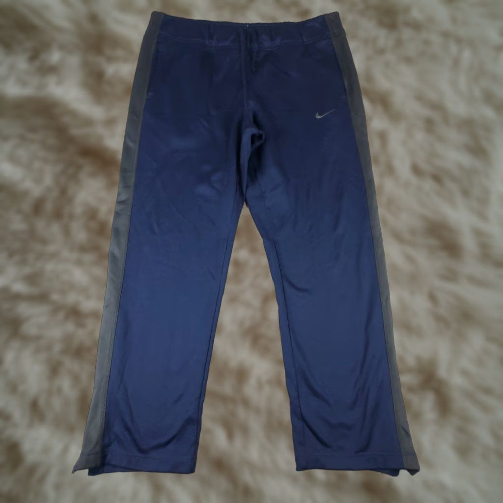 Nike Nike Pants Mens Large Blue Tech Fleece Ankle Zip Track Joggers Sweatpants Size US 33 - 1 Thumbnail